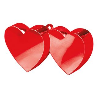 Ballonvægt Dobbelt Hjerte Rød