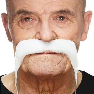 Bandit Moustache Hvid