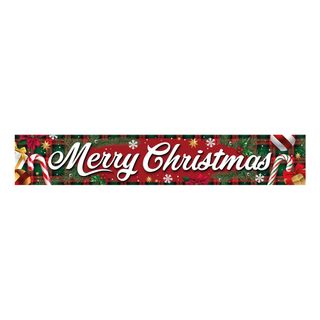 Banner i Stof Merry Christmas