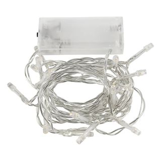 Batteridrevet LED-Lyskæde Transparent