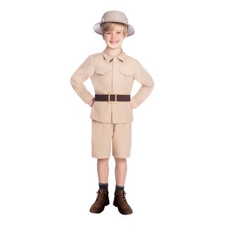 Beige Safari Børnekostume