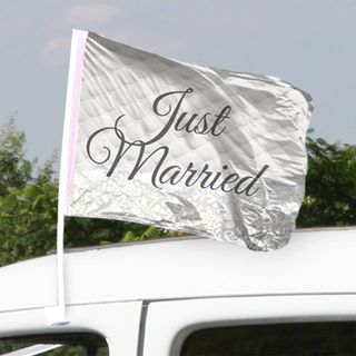 Bilflag Just Married