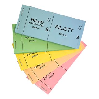 Billetblok 1-100