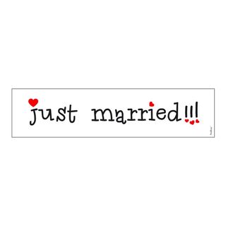 Autokyltti Just Married