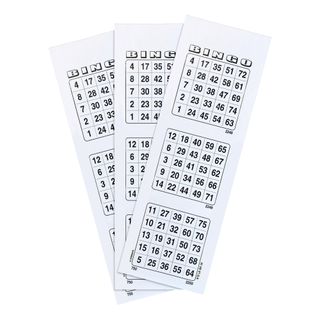 Bingoplader Hvid