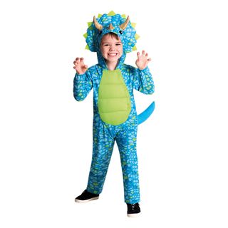 Blå Dinosaur Børnekostume