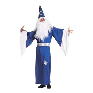 Blå Troldmand Kostume