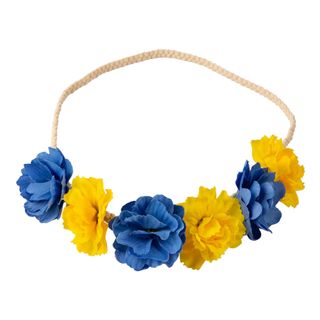 Blomsterkrans Blå/Gul