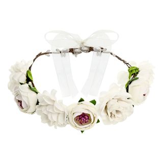 Blomsterkrans Roser Hvid