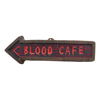 Blood Café Vægskilt