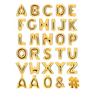 Bogstavballon Guld Metallic