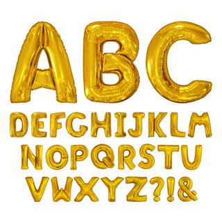 Bogstavballon Guld Metallic