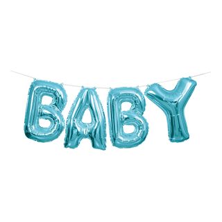 Bogstavballoner Baby Blå