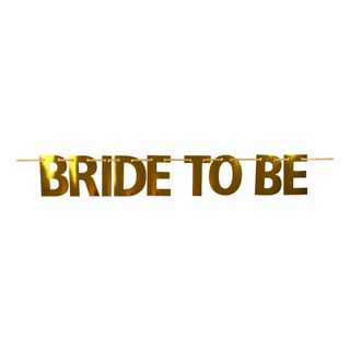 Bogstavguirlande Bride To Be Guld Metallic