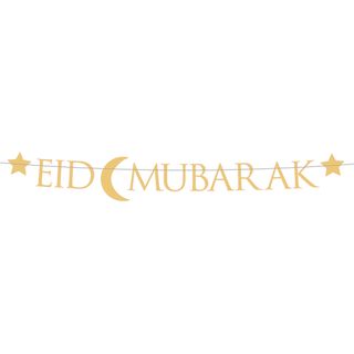 Bogstavguirlande Eid Mubarak