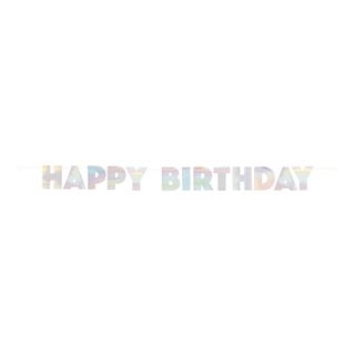 Bogstavguirlande Happy Birthday Farvestrålende