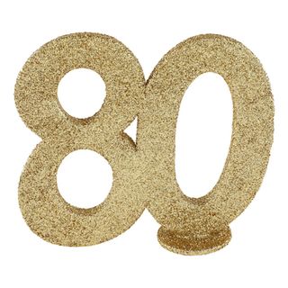 Borddekoration 80 Glitter Guld
