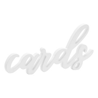 Borddekoration Cards Hvid