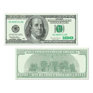 Borddekoration Dollarseddel