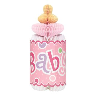 Borddekoration Sutteflaske Honeycomb Pink