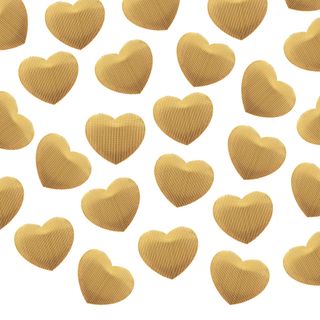 Bordsdekorationer Hjerte Guld