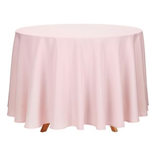Borddug i Stof Rund Dusty Pink