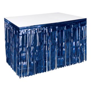 Bordskørt Blå Metallic