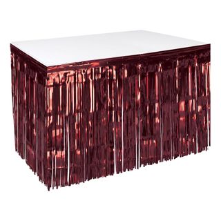 Bordskørt Vinrød Metallic