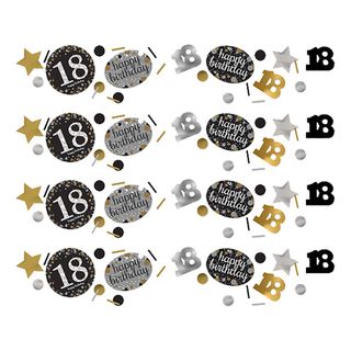 Bordkonfetti 18 Sølv/Guld Glitter