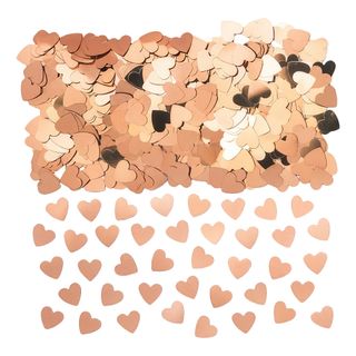 Bordkonfetti Hjerter Roséguld