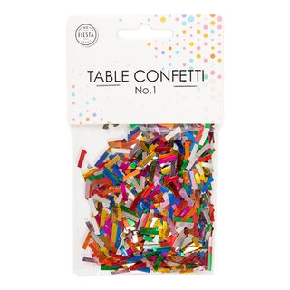 Bordskonfetti Tal 1 Farvemix Metallic