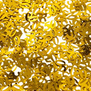 Bordkonfetti Tal 50 Guld Metallic