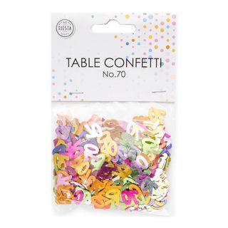Bordskonfetti Tal 70 Farvemix Metallic