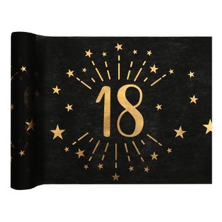 Bordløber 18 Sort/Guld