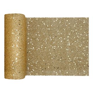 Bordløber Tyk Guld Glitter