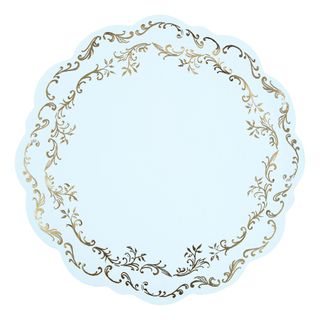 Bordskånere Ornament Lyseblå/Guld