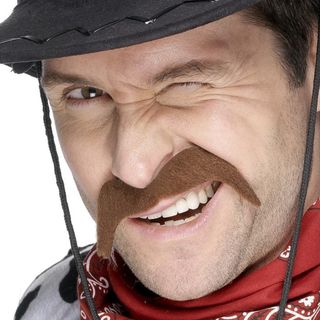 Brun Cowboy Moustache