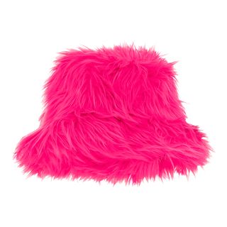 Bucket Hat Fluffy Neonpink