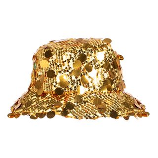 Bucket Hat Pailletter Guld