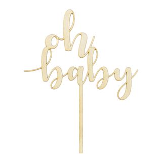 Cake Topper Oh Baby Træ
