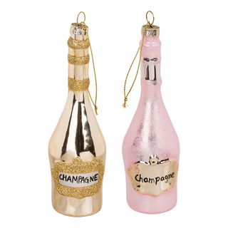 Champagne Juletræspynt
