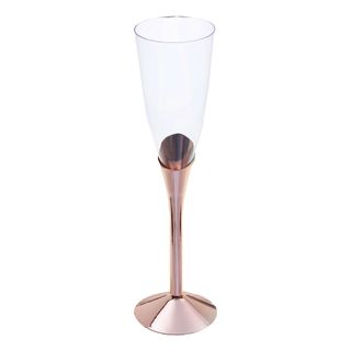 Champagneglas med Rosaguldfod