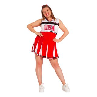 Cheerleader USA Kostume Plus Size