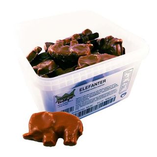 Chokoladeelefanter Løsvægt Bøtte
