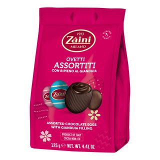 Chokoladeæg med hasselnødsfyld