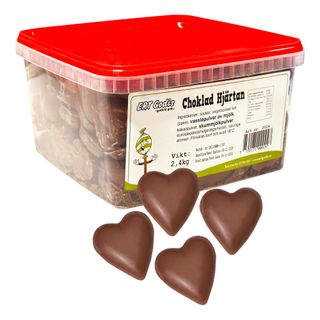 Chokoladehjerter Stor pakke