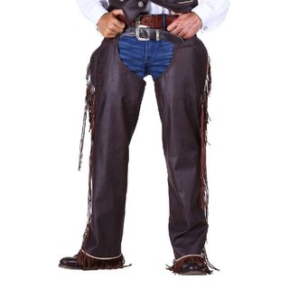 Cowboy Chaps Herre Brun Deluxe