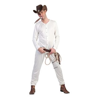 Cowboy Undertøj Hvidt Kostume