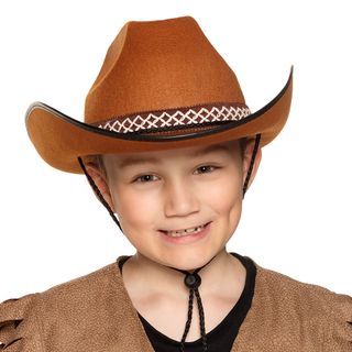 Cowboyhat Brun til Børn