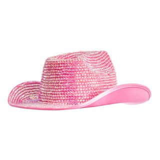 Cowboyhat med Sten Lyserød